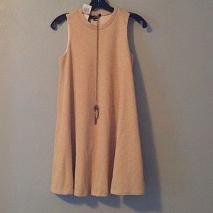 Rose gold mini dress XS